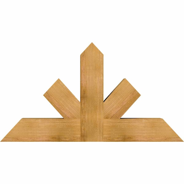 Ekena Millwork Saratoga Rough Sawn Timber Gable Bracket, Western Red Cedar, 48"W x 26"H x 6"D x 6"F, 13/12 Pitch GBW048X26X0606SAR00RWR - main